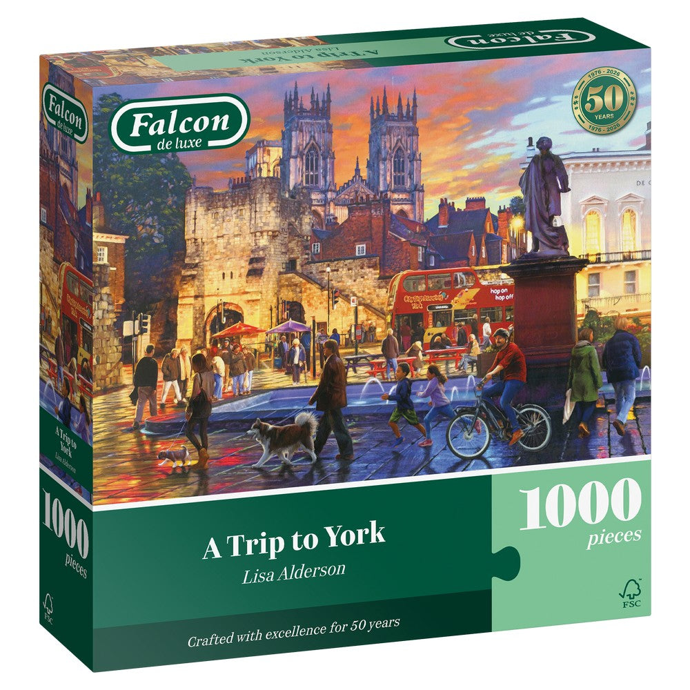 PREORDER Puzzle - Jumbo - Falcon - A Trip to York (1000 pieces)