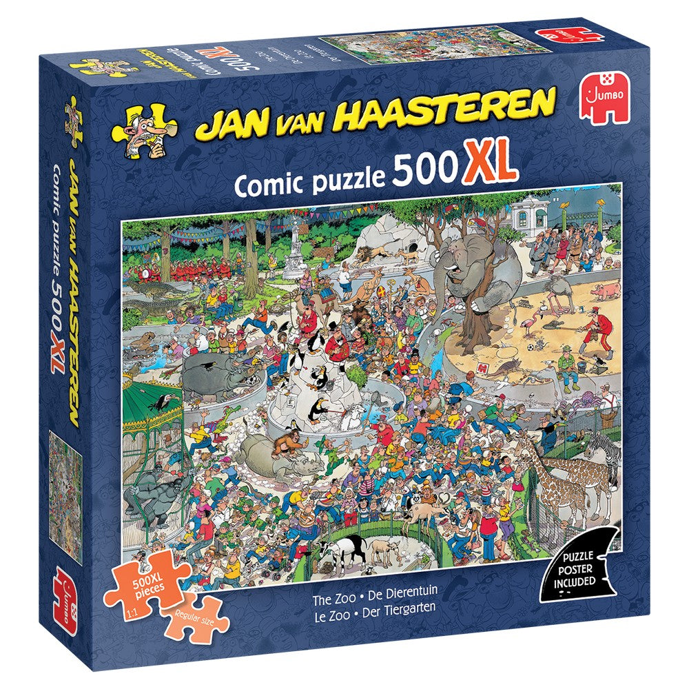 PREORDER Puzzle - Jumbo - Jan van Haasteren 500XL - The Zoo (500 pieces XL)