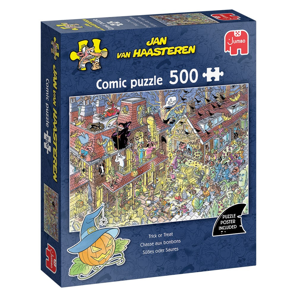 PREORDER Puzzle - Jumbo - Jan van Haasteren - Trick or treat 500pcs