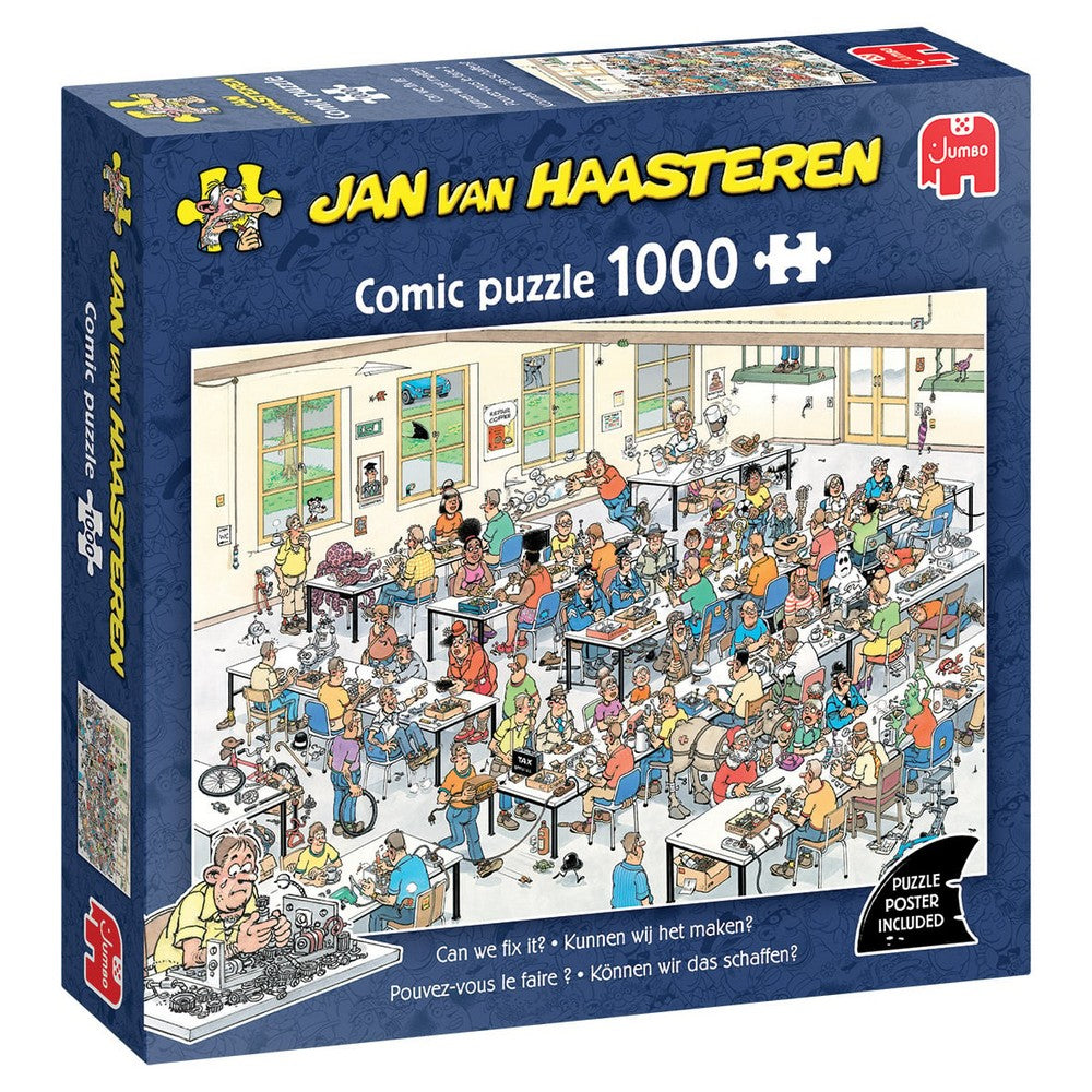 PREORDER Puzzle - Jumbo - Jan van Haasteren - Can we fix it? (1000 pieces)
