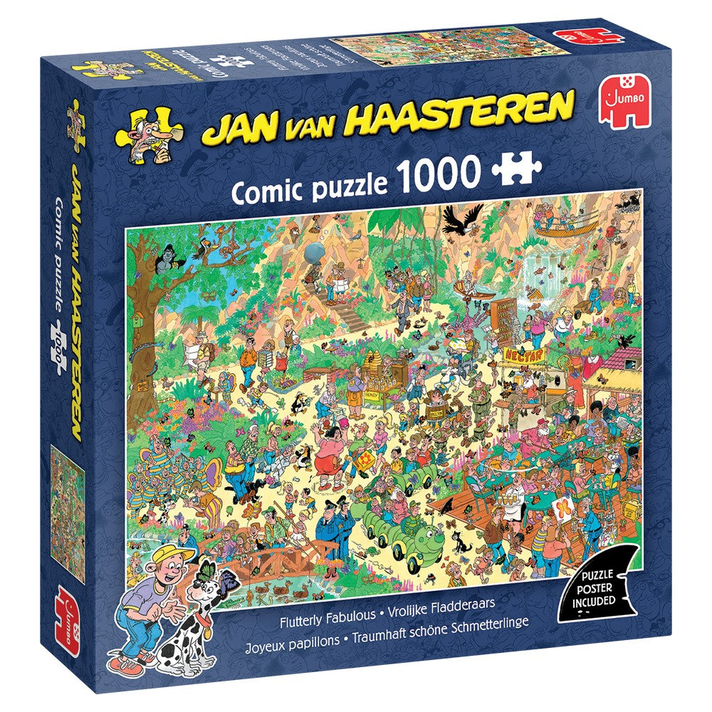 PREORDER Puzzle - Jumbo - Jan van Haasteren - Flutterly Fabulous 1000pcs