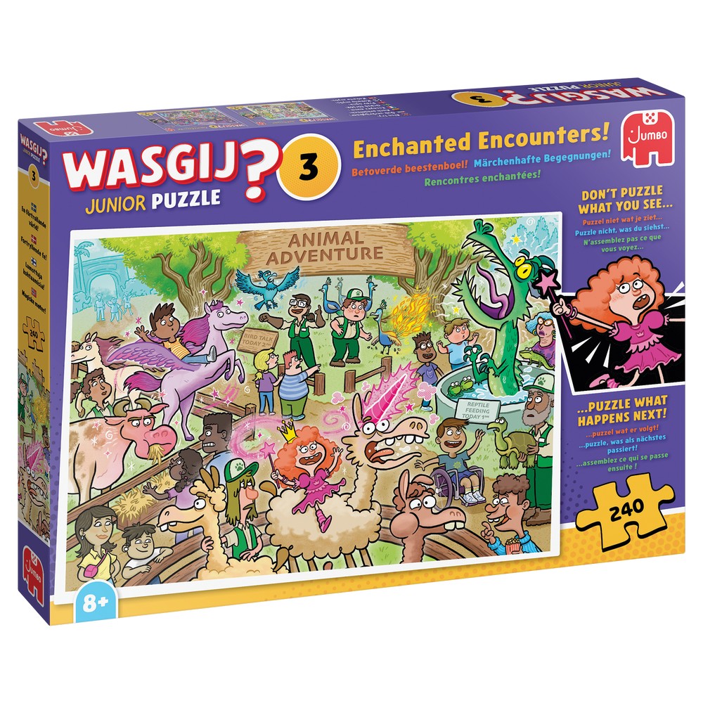 PREORDER Puzzle - Jumbo - Wasgij Junior 3 - Enchanted Encounters! (240 pieces)