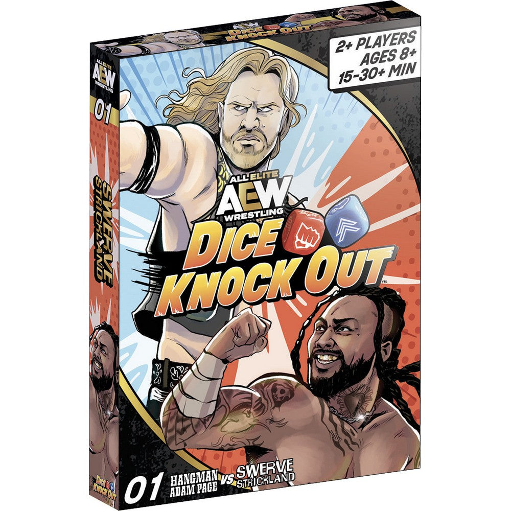 PREORDER AEW Dice Knock Out - Set 01: Hangman Adam page vs Swerve Strickland