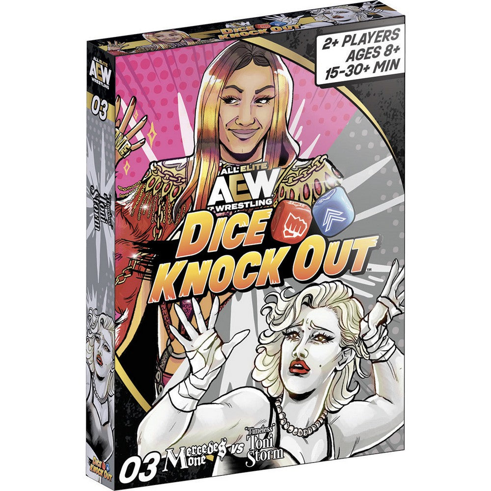 PREORDER AEW Dice Knock Out - Set 03: Mercedes Mon vs Toni Storm