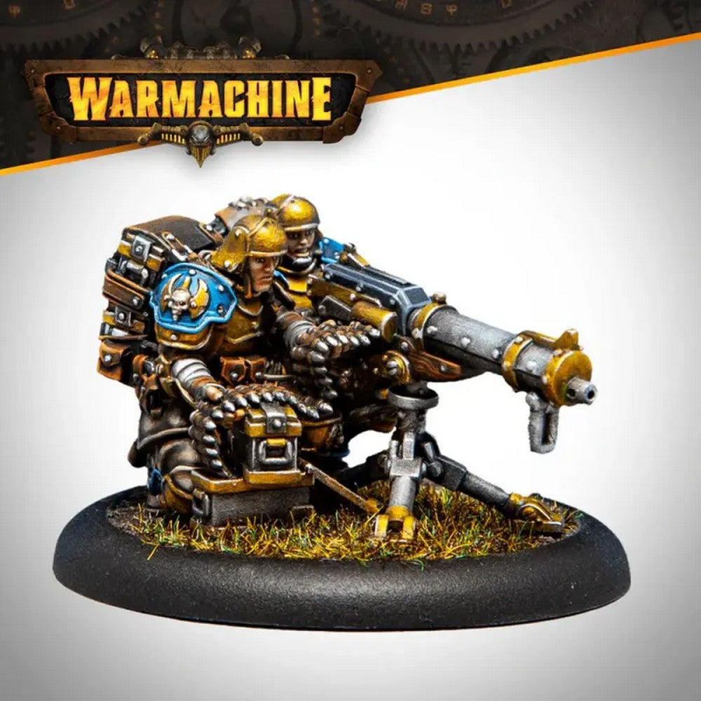 PREORDER Warmachine Direct Cygnar Gravediggers Heavy Machinegun Crew