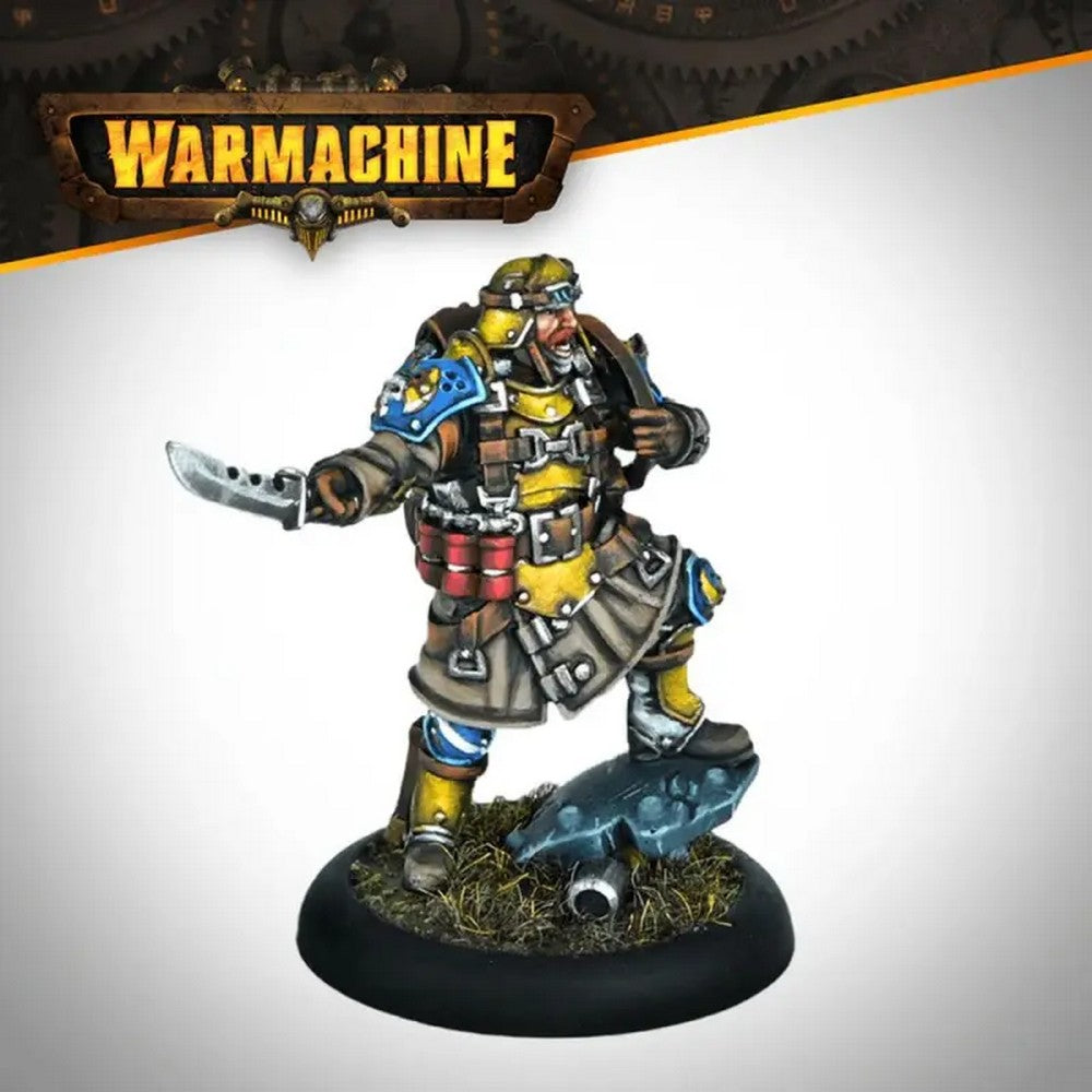PREORDER Warmachine Direct Cygnar Gravediggers Commando Officer (Male)