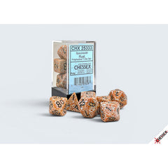 PREORDER CHX 25333 Speckled Rust Polyhedral 7-Dice Set