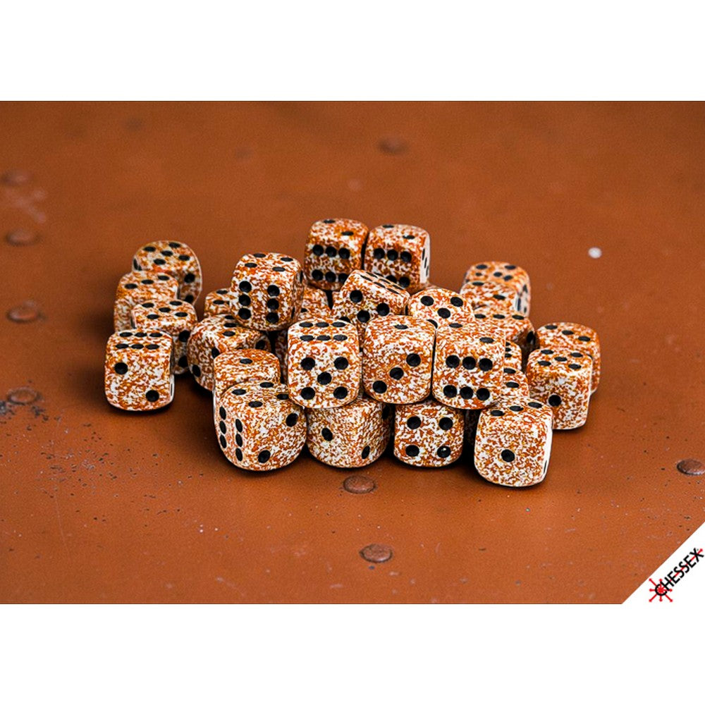 PREORDER CHX 25933 Speckled Rust 12mm d6 Dice Block (36 dice)