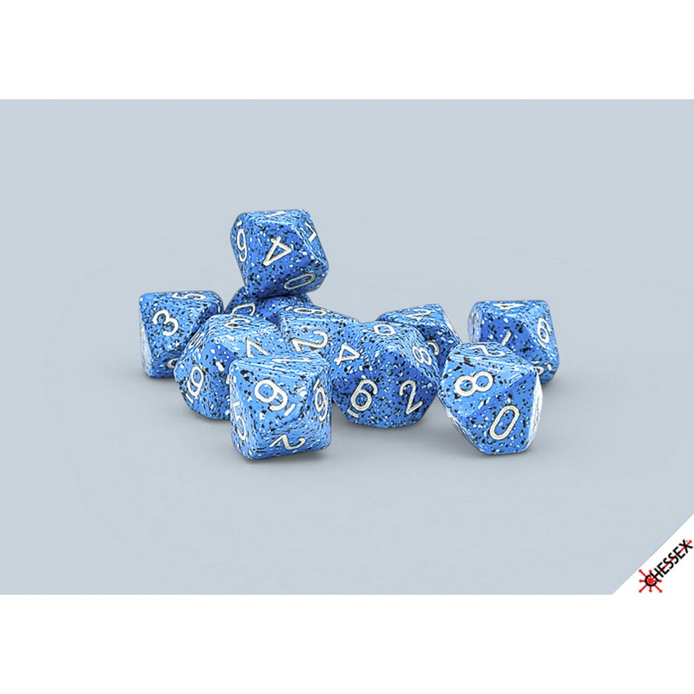 PREORDER CHX 25176 Speckled Ocean Stone Set of Ten d10s