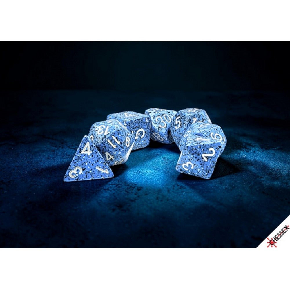 PREORDER CHX 25376 Speckled Ocean Stone Polyhedral 7-Dice Set