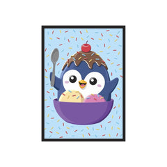 PREORDER Ultra Pro: LE16942 Ice Cream Penguin - Double-Matte White Core Sleeves