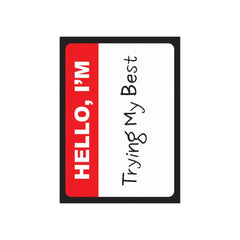PREORDER Ultra Pro: LE16943 Im Trying - Double-Matte White Core Sleeves