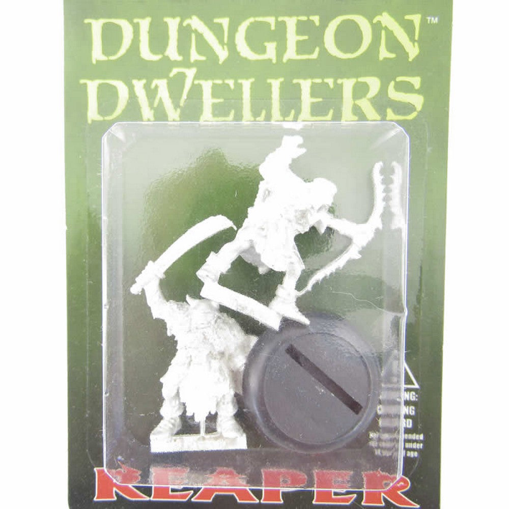 PREORDER Reaper: Dungeon Dwellers: Orc of the Ragged Wound Warriors (2) (Plastic)
