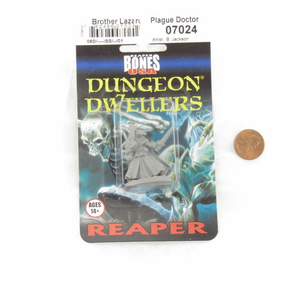 PREORDER Reaper: Dungeon Dwellers: Brother Lazarus - Plague Doctor (Plastic)