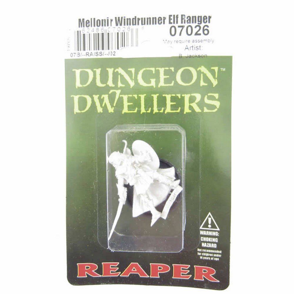 PREORDER Reaper: Dungeon Dwellers: Mellonir Windrunner - Elf Warrior (Plastic)