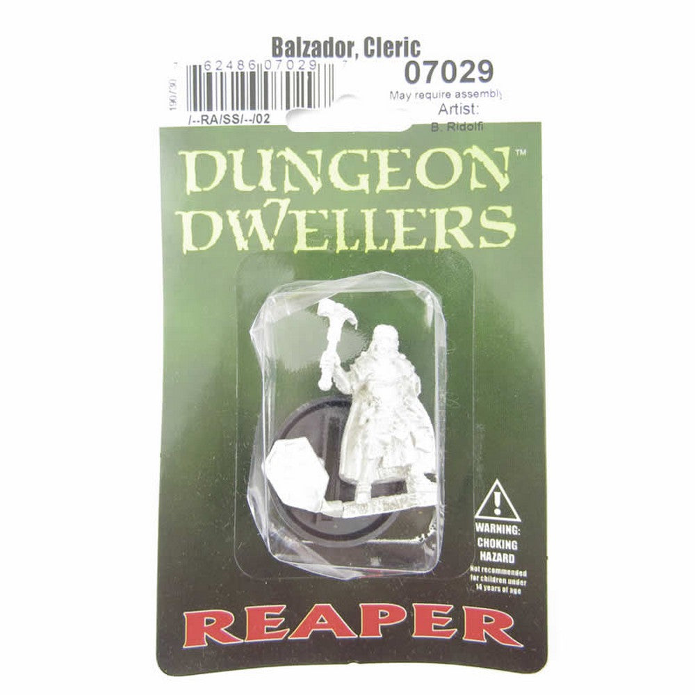 PREORDER Reaper: Dungeon Dwellers: Balzador - Cleric (Plastic)