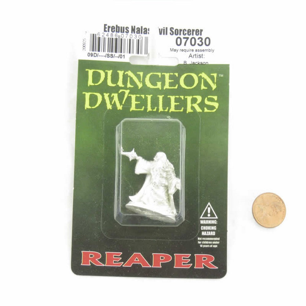 PREORDER Reaper: Dungeon Dwellers: Erebus Nalas - Evil Sorcerer (Plastic)