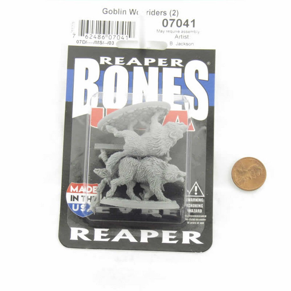 PREORDER Reaper: Dungeon Dwellers: Goblin Wolfriders (2) (Plastic)