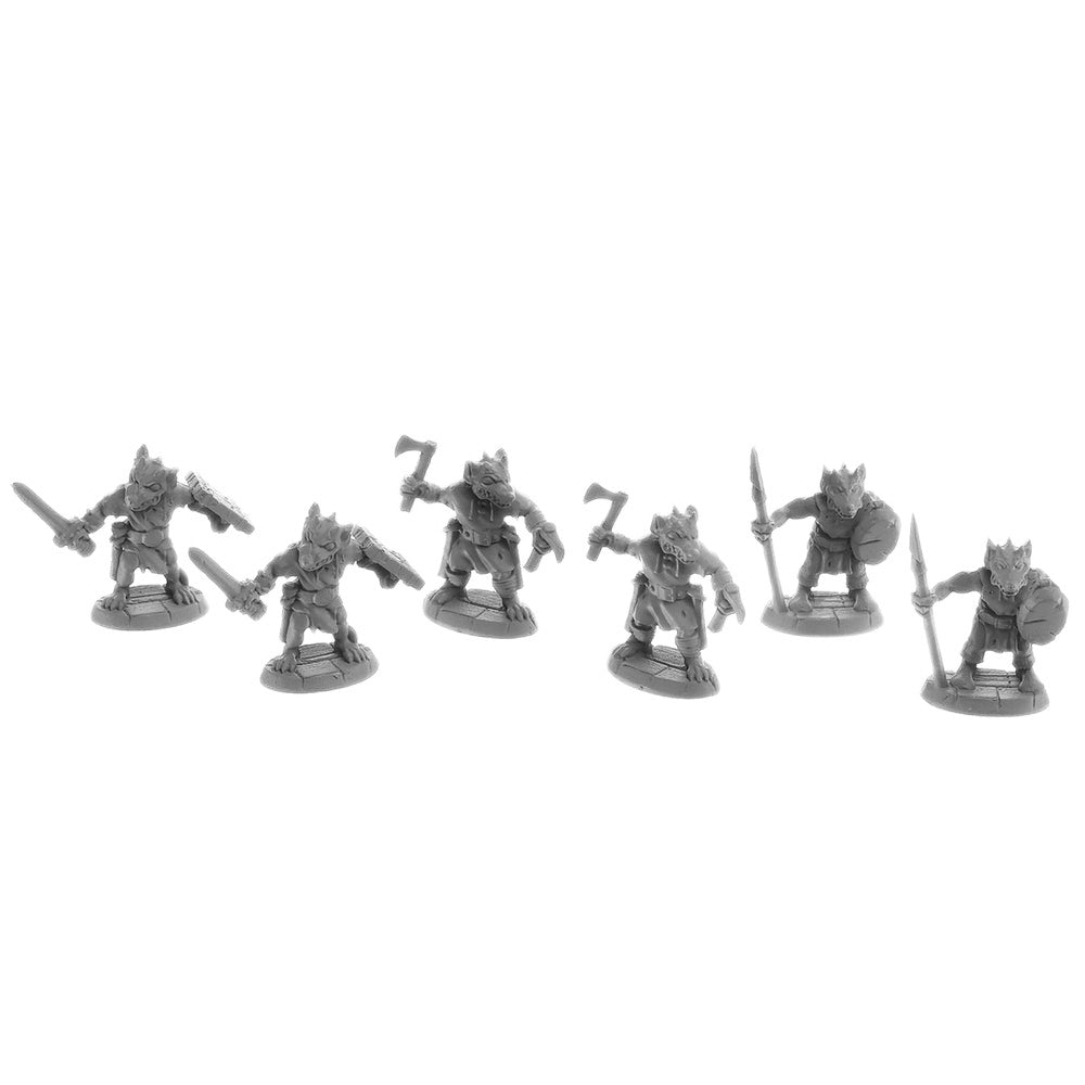 PREORDER Reaper: Dungeon Dwellers: Bloodscale Kobolds (6) (77010) (Plastic)