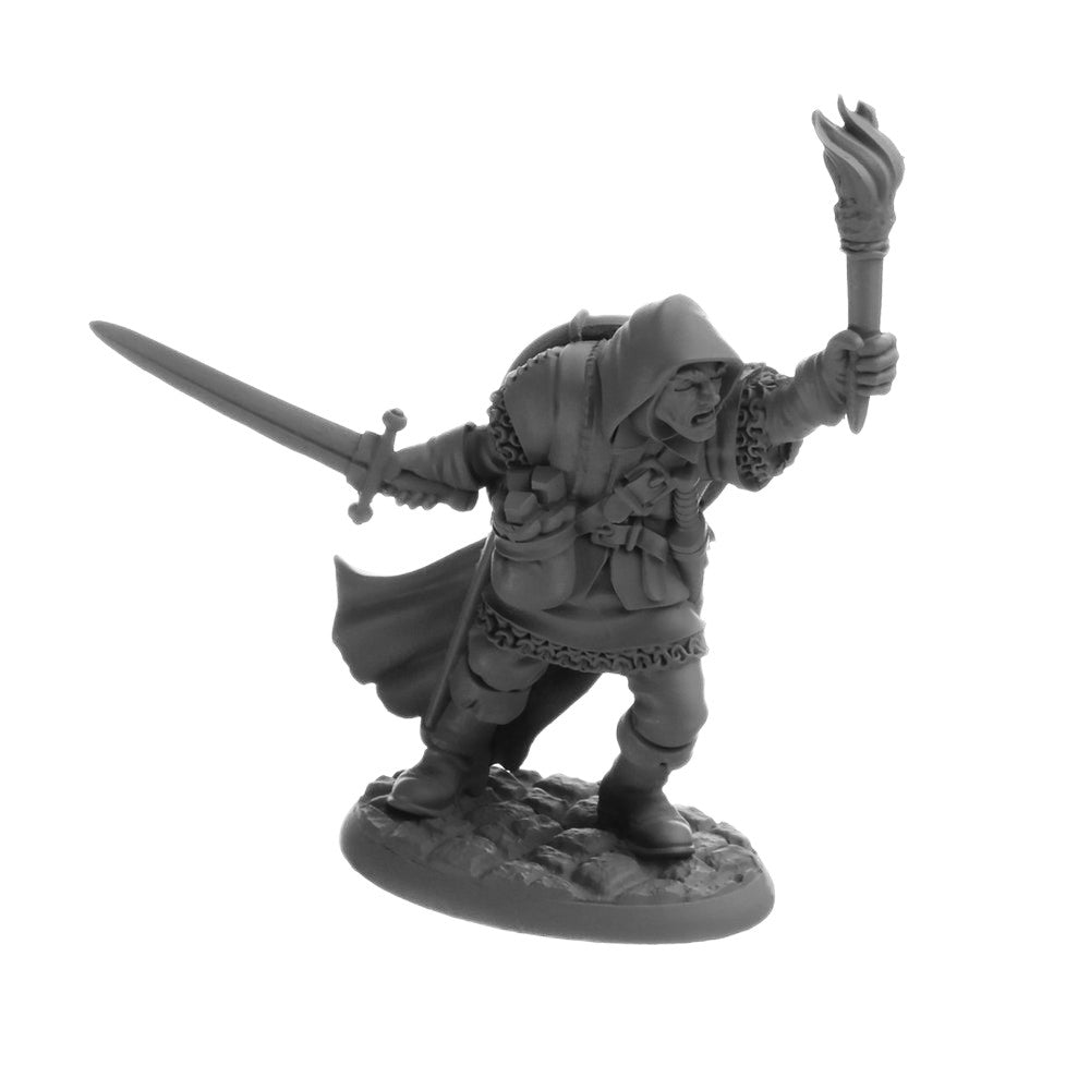 PREORDER Reaper: Dungeon Dwellers: Derrell Brumby - Human Fighter (Plastic)