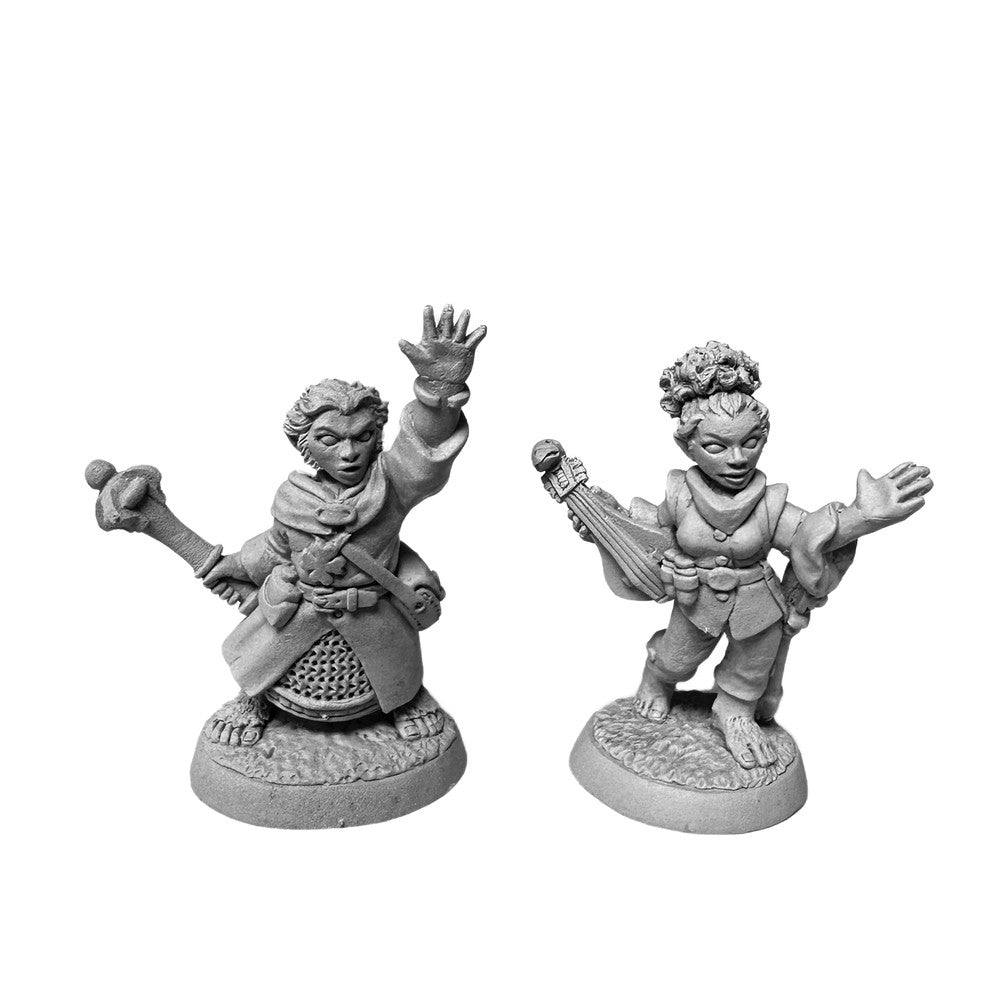 PREORDER Reaper: Dungeon Dwellers: Halfling Cleric and Bard (Plastic)