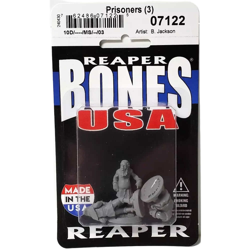 PREORDER Reaper: Dungeon Dwellers: Townsfolk: Prisoners (3) (Plastic)