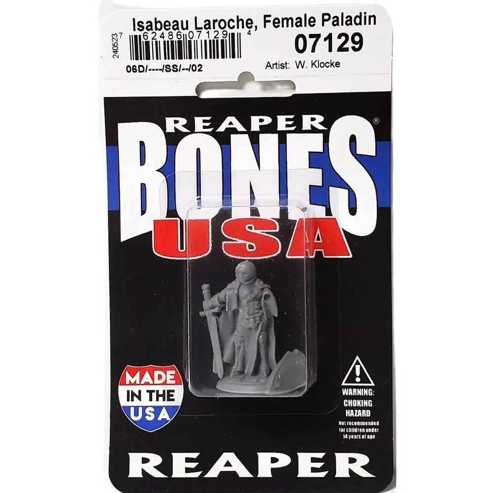 PREORDER Reaper: Dungeon Dwellers: Isabeau Laroche - Female Paladin (Plastic)