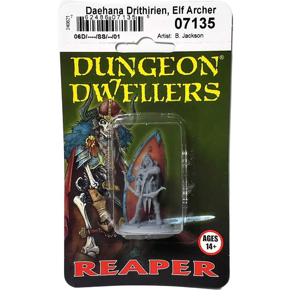 PREORDER Reaper: Dungeon Dwellers: Daehana Drithirien - Elf Fighter (Plastic)