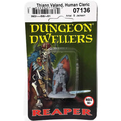 PREORDER Reaper: Dungeon Dwellers: Thiann Valand - Human Cleric (Plastic)