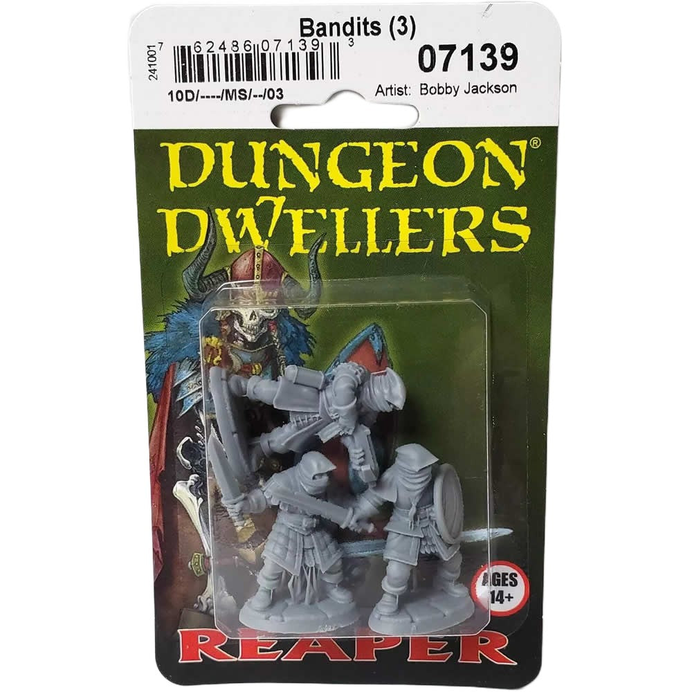 PREORDER Reaper: Dungeon Dwellers: Bandits (3) (Plastic)