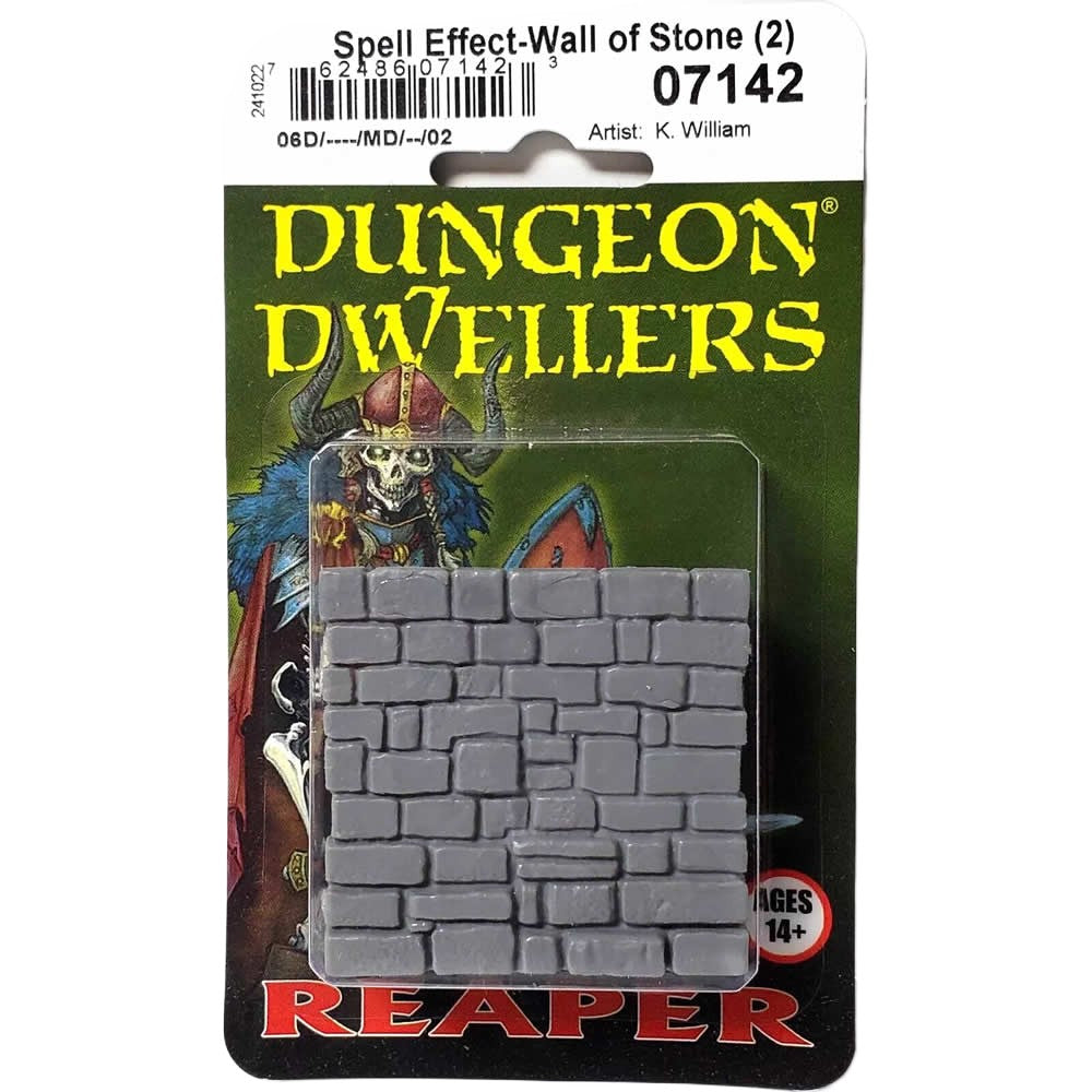PREORDER Reaper: Dungeon Dwellers: Walls of Stone (2) (Plastic)