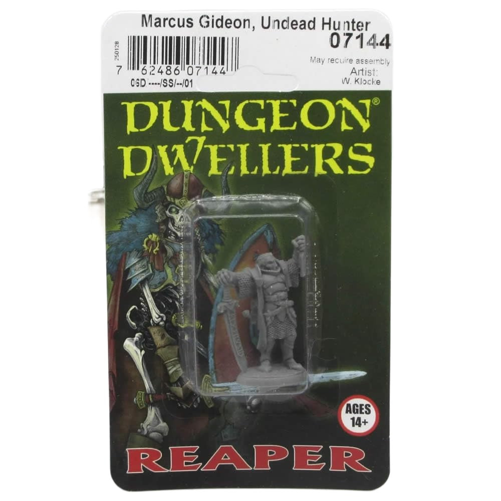 PREORDER Reaper: Dungeon Dwellers: Marcus Gideon - Undead Hunter (Plastic)