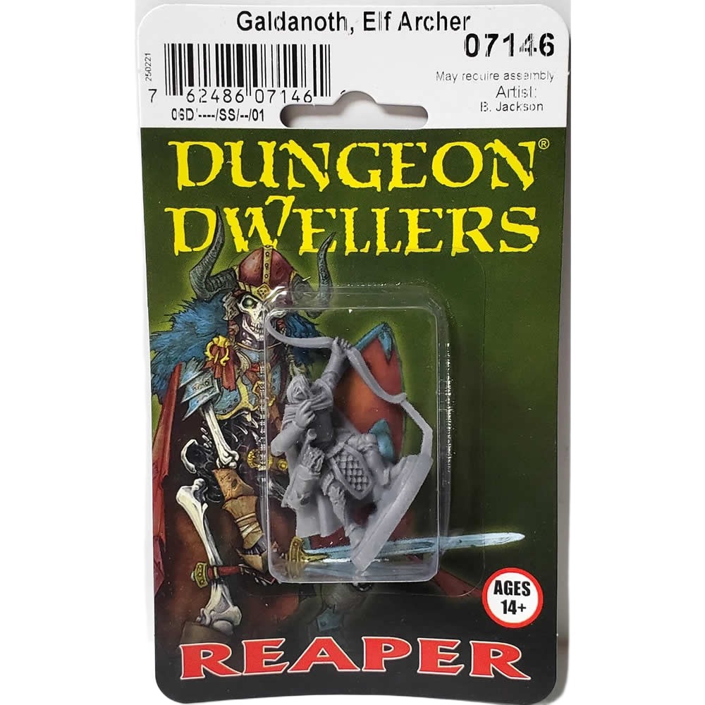 PREORDER Reaper: Dungeon Dwellers: Galdanoth - Elf Archer (Plastic)