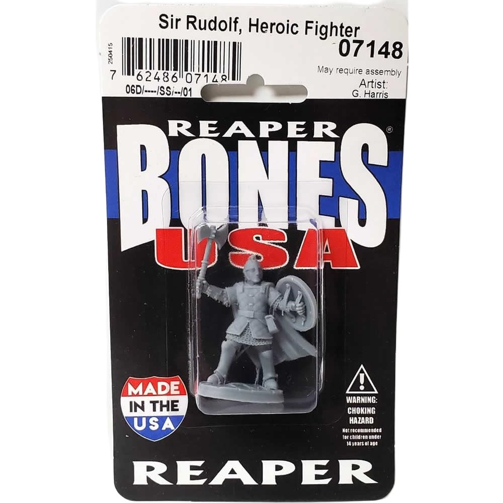 PREORDER Reaper: Dungeon Dwellers: Sir Rudolf - Heroic Fighter (Plastic)