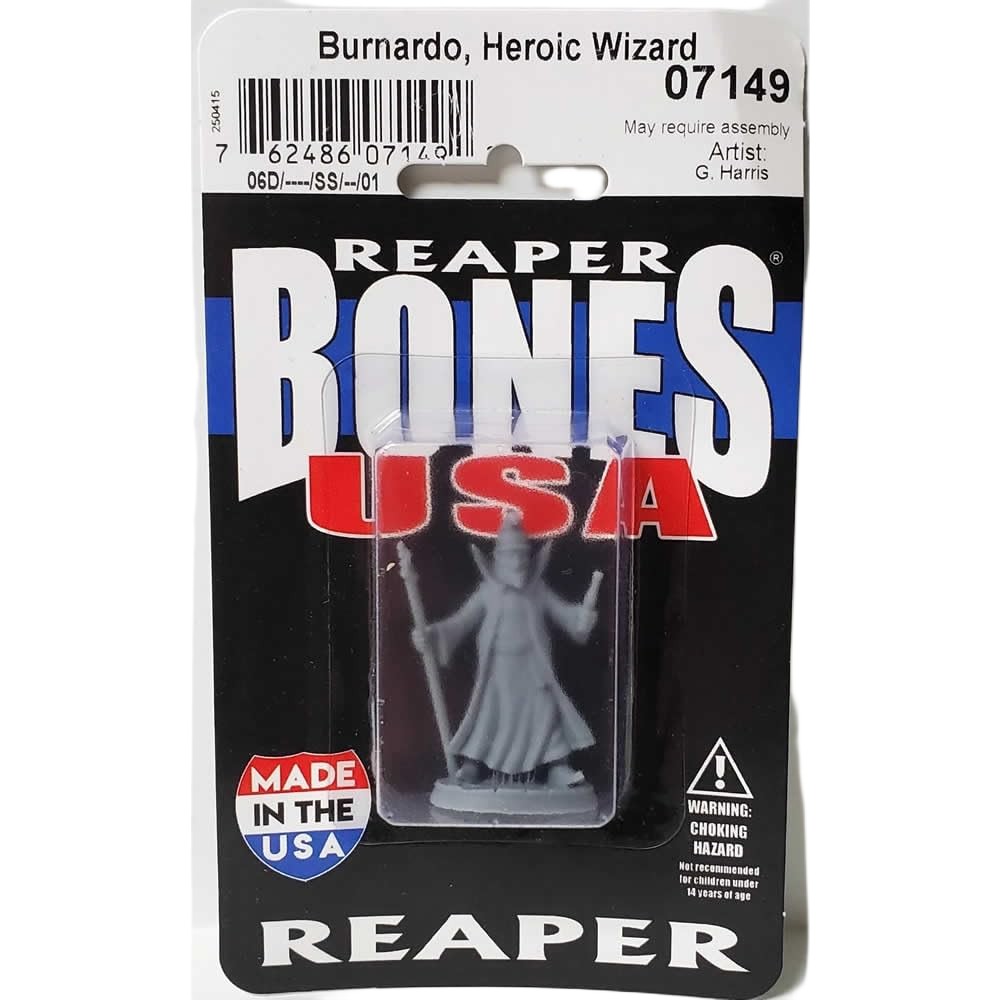PREORDER Reaper: Dungeon Dwellers: Burnardo - Heroic Wizard (Plastic)