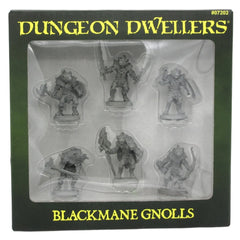 PREORDER Reaper: Dungeon Dwellers: Blackmane Gnolls (6) (Plastic)