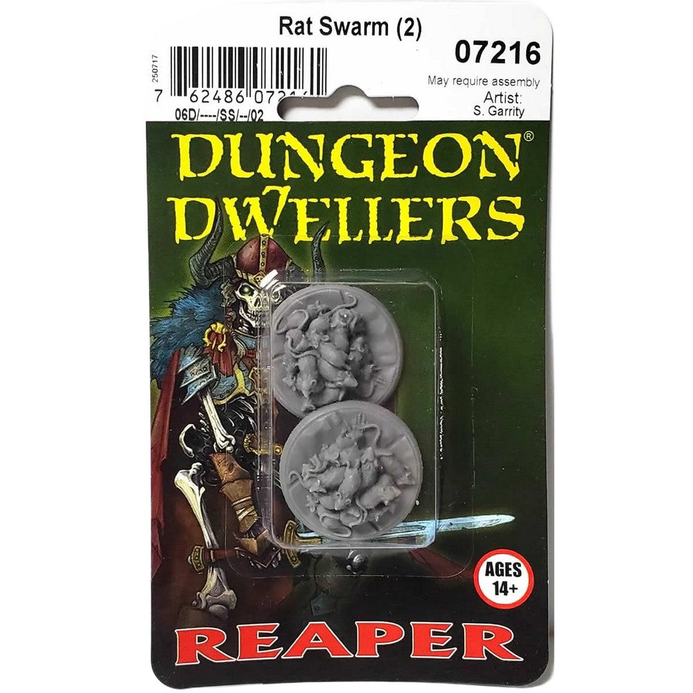 PREORDER Reaper: Dungeon Dwellers: Rat Swarm (2) (Plastic)
