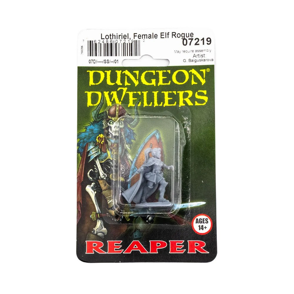 PREORDER Reaper: Dungeon Dwellers: Lothiriel - Female Elf Rogue (Plastic)