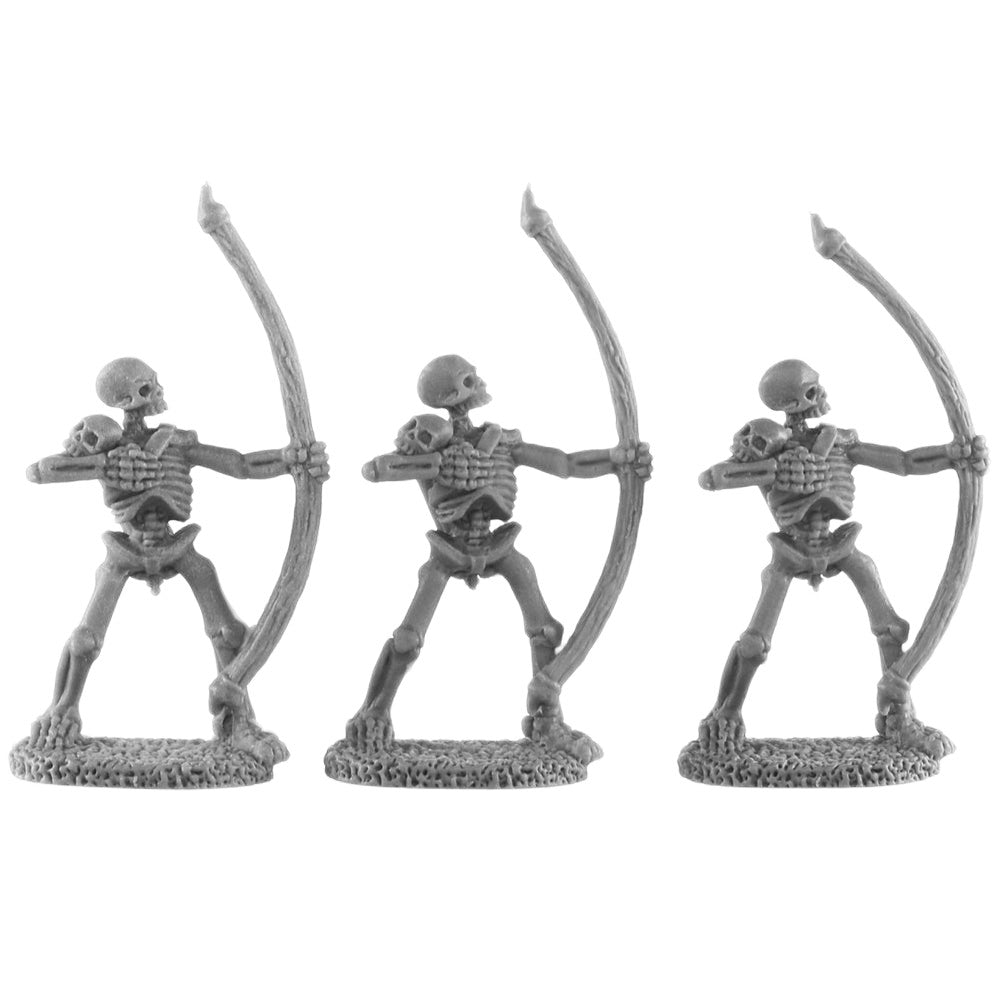 PREORDER Reaper: Bones USA Reaper Legends: Skeletal Archers (3) (Plastic)