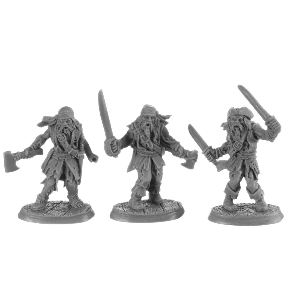 PREORDER Reaper: Bones USA Reaper Legends: Zombie Pirates (3) (Plastic)