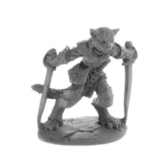 PREORDER Reaper: Bones USA Reaper Legends: Catfolk Rogue - Shadoweyes (Plastic)