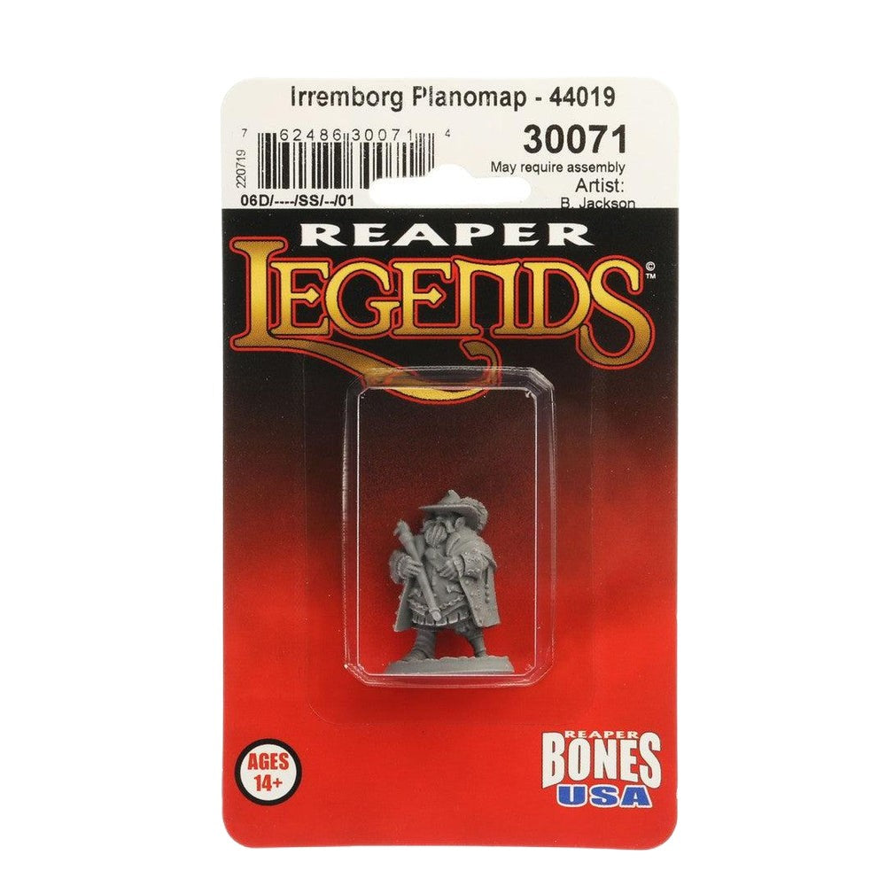 PREORDER Reaper: Bones USA Reaper Legends: Reeve Irremborg - Planomap (Plastic)