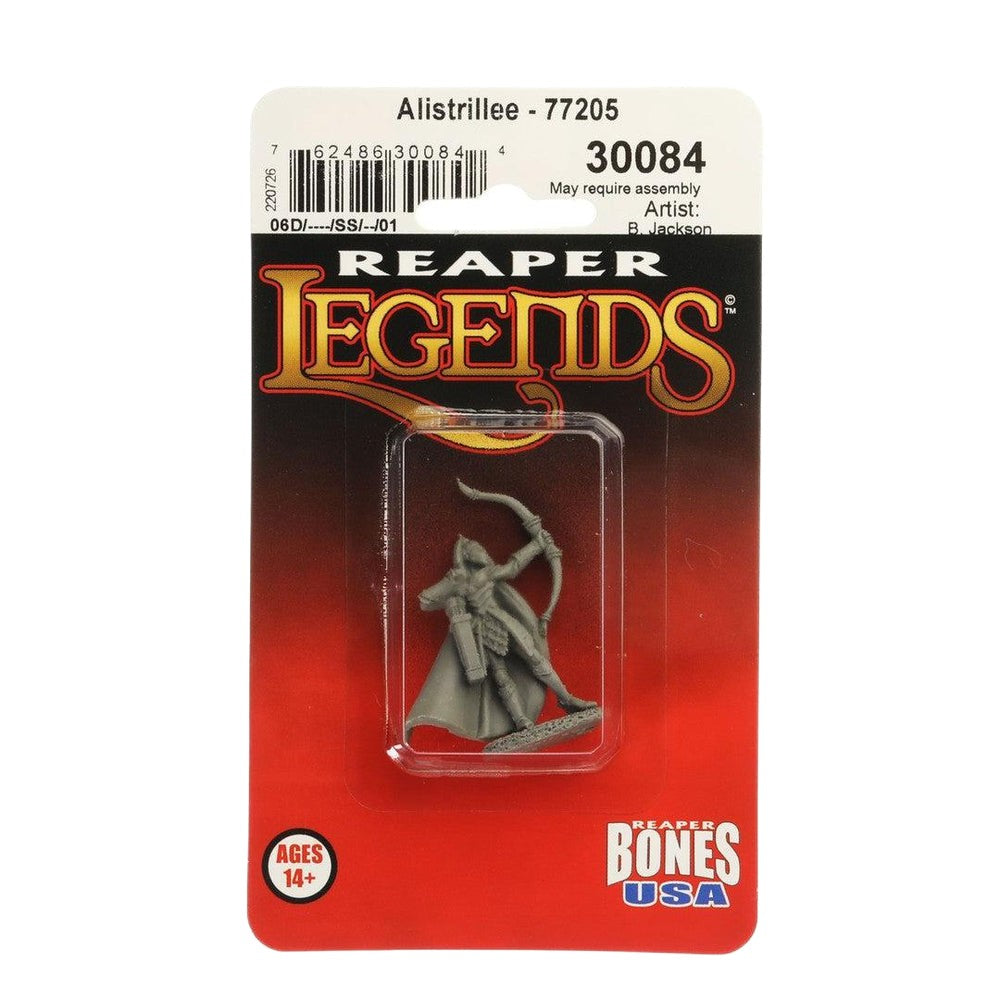 PREORDER Reaper: Bones USA Reaper Legends: Alistrilee - Elf Archer (Plastic)