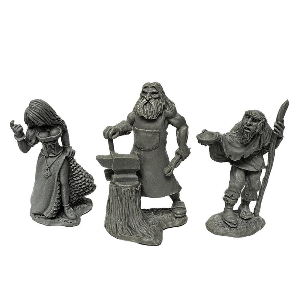 PREORDER Reaper: Bones USA Reaper Legends: Townsfolk (Strumpet - Blacksmith - Beggar) (Plastic)