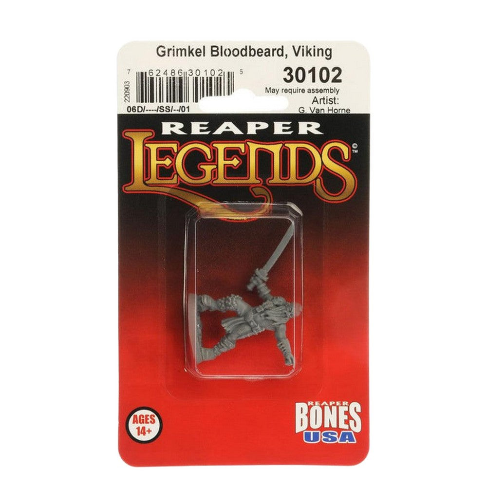 PREORDER Reaper: Bones USA Reaper Legends: Grimkel Bloodbeard (Plastic)