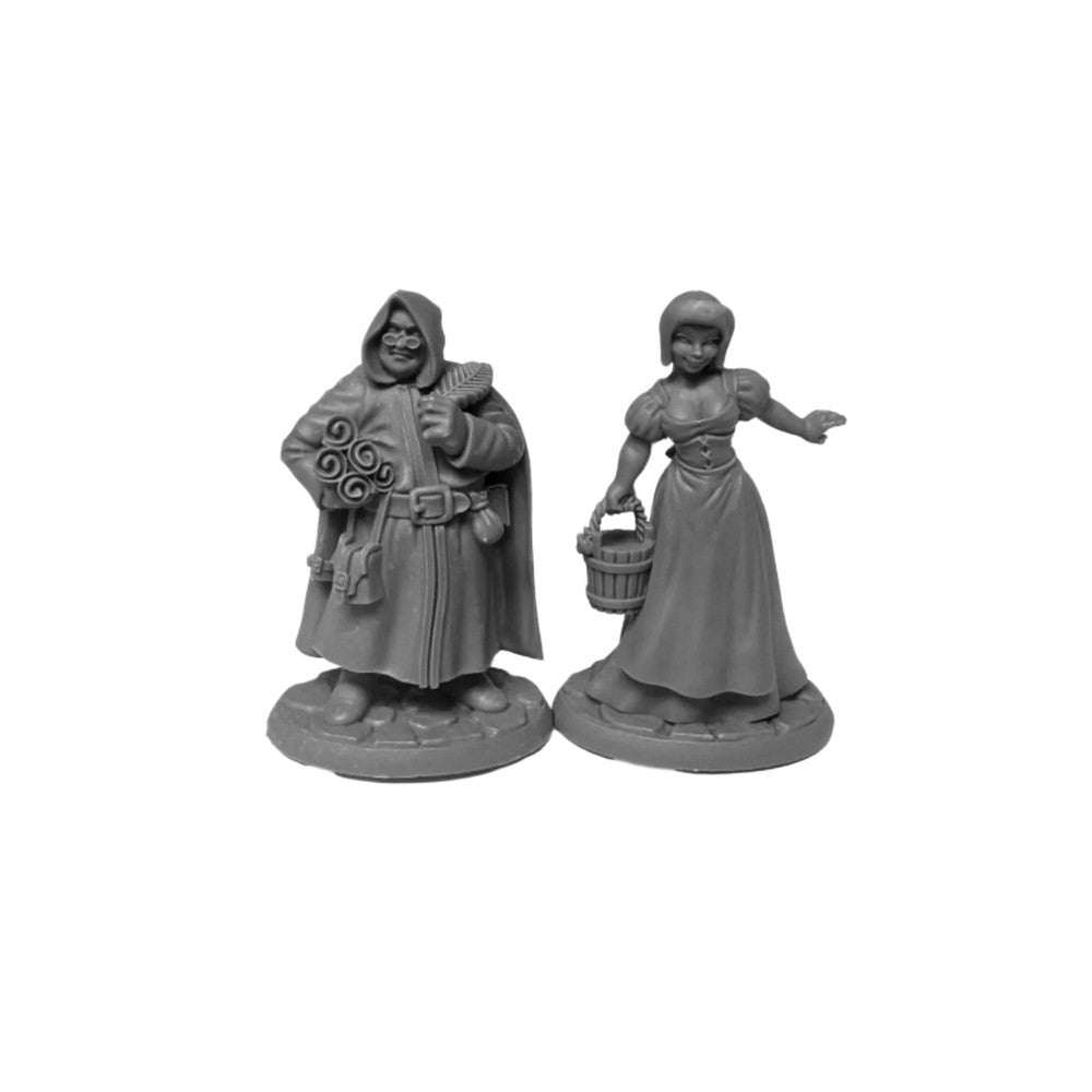 PREORDER Reaper: Bones USA Reaper Legends: Townsfolk: Sage and Milk Maid (Plastic)