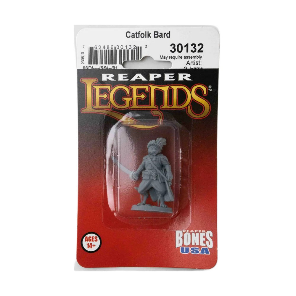 PREORDER Reaper: Bones USA Reaper Legends: Gerard - Catfolk Bard (Plastic)