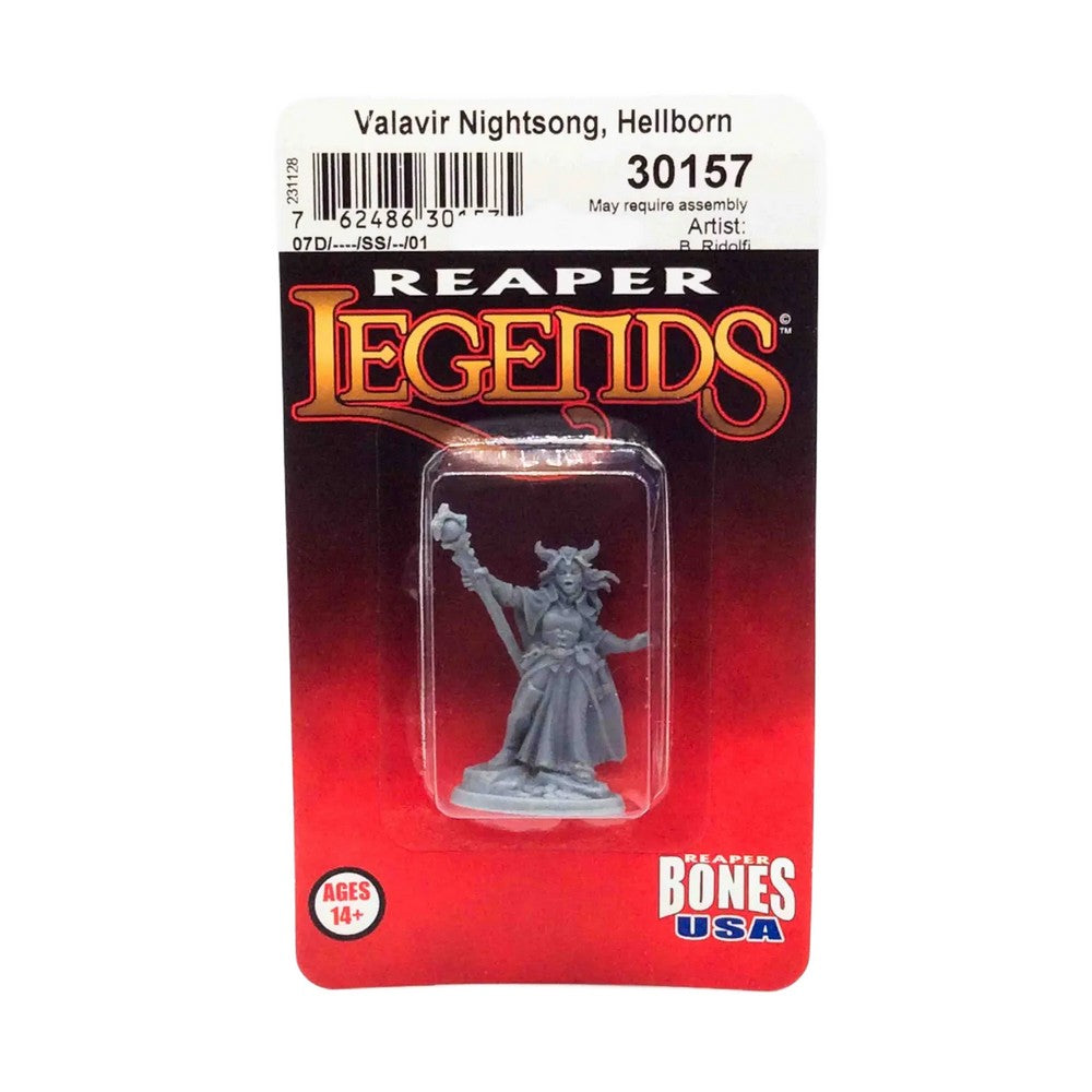 PREORDER Reaper: Bones USA Reaper Legends: Valavir Nightsong - Hellborn Wizard (Plastic)