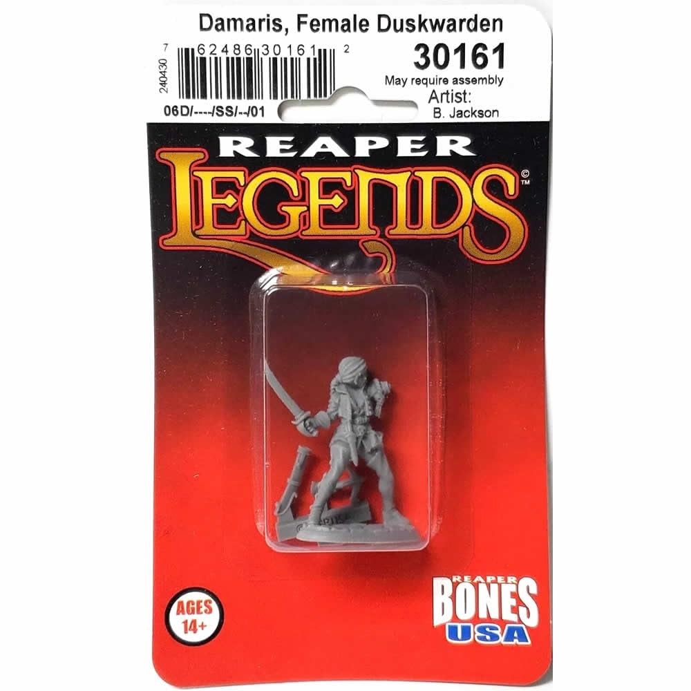 PREORDER Reaper: Bones USA Reaper Legends: Damaris - Female Duskwarden (Plastic)