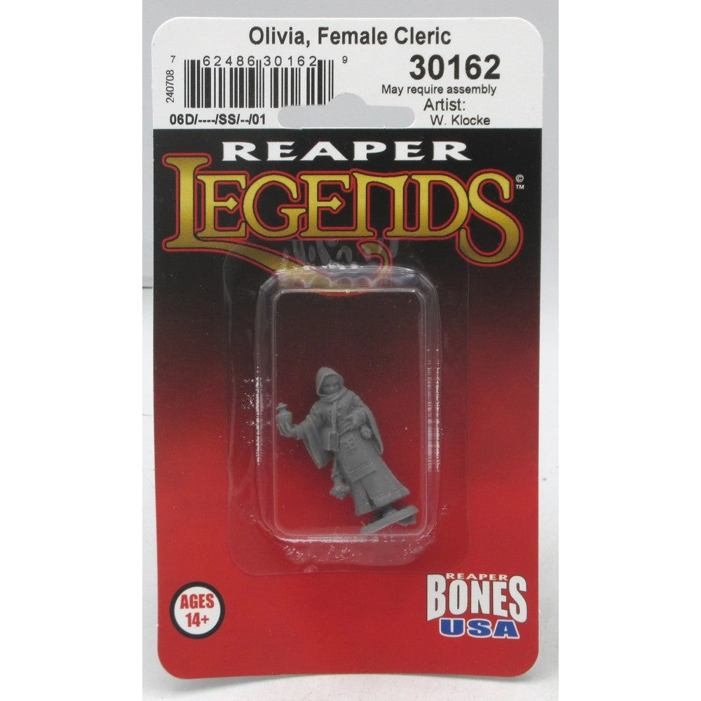 PREORDER Reaper: Bones USA Reaper Legends: Olivia - Female Cleric (Plastic)